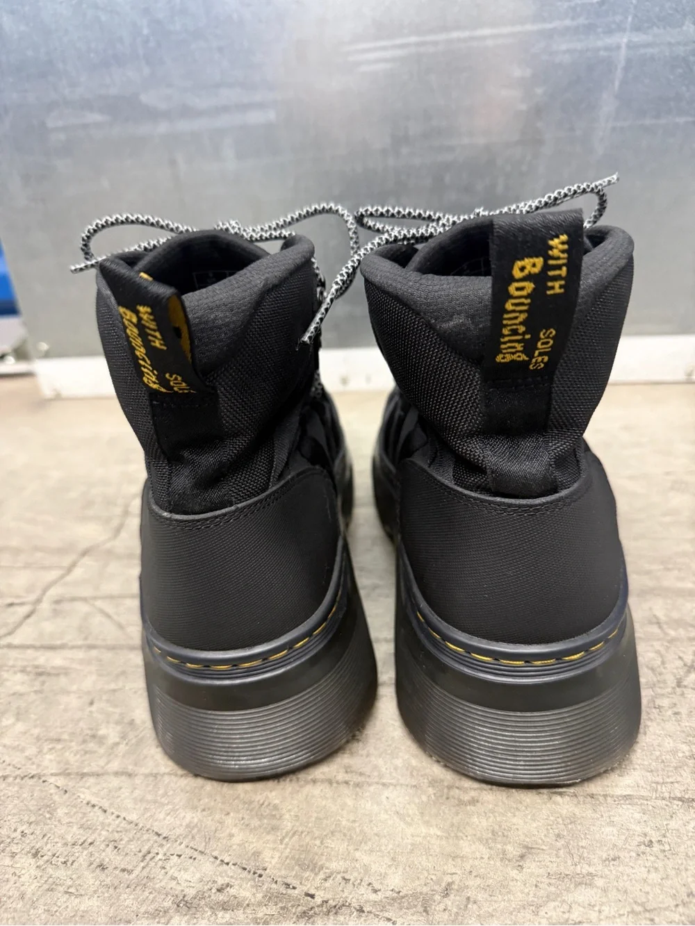Dr Martens Boury Utility Tactical Boots-All Black. Size: Men 10/Women 11/EU 43